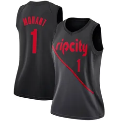 Ja Morant Portland Trail Blazers Women's Swingman 2018/19 Jersey - City Edition - Black