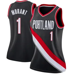 Ja Morant Portland Trail Blazers Women's Swingman Jersey - Icon Edition - Black