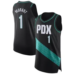 Ja Morant Portland Trail Blazers Youth Authentic 2022/23 City Edition Jersey - Black
