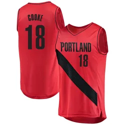 Javonte Cooke Portland Trail Blazers Men's Fast Break Jersey - Statement Edition - Red