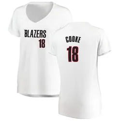 Javonte Cooke Portland Trail Blazers Women's Fast Break Jersey - Association Edition - White