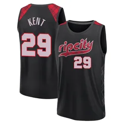 Jayson Kent Portland Trail Blazers Men's Fast Break 2023/24 City Edition Jersey - Black