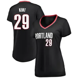Jayson Kent Portland Trail Blazers Women's Fast Break Jersey - Icon Edition - Black