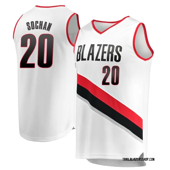 Jeremy Sochan Portland Trail Blazers Men's Fast Break Jersey - Association Edition - White