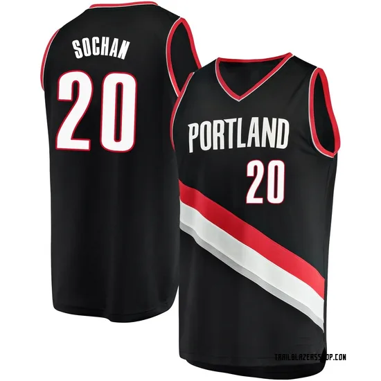 Jeremy Sochan Portland Trail Blazers Men's Fast Break Jersey - Icon Edition - Black
