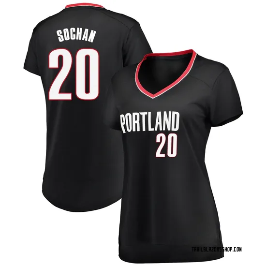 Jeremy Sochan Portland Trail Blazers Women's Fast Break Jersey - Icon Edition - Black