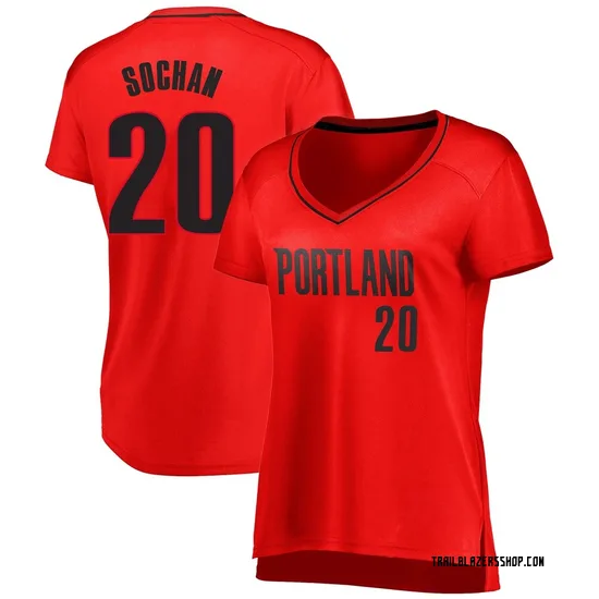 Jeremy Sochan Portland Trail Blazers Women's Fast Break Jersey - Statement Edition - Red