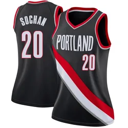 Jeremy Sochan Portland Trail Blazers Women's Swingman Jersey - Icon Edition - Black