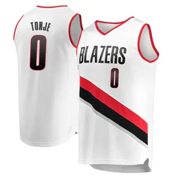 John Tonje Portland Trail Blazers Youth Fast Break Jersey - Association Edition - White