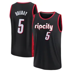 Jrue Holiday Portland Trail Blazers Men's Fast Break 2021/22 Replica City Edition Jersey - Black