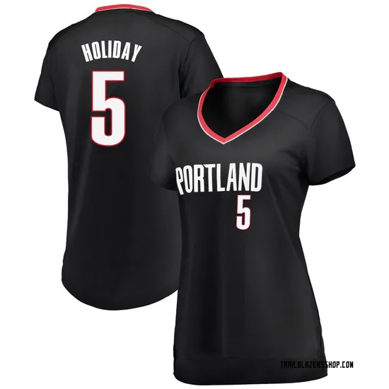 Jrue Holiday Portland Trail Blazers Women's Fast Break Jersey - Icon Edition - Black