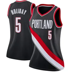 Jrue Holiday Portland Trail Blazers Women's Swingman Jersey - Icon Edition - Black
