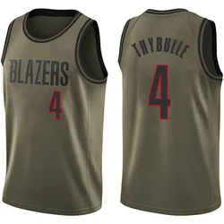 Matisse Thybulle Portland Trail Blazers Youth Swingman Salute to Service Jersey - Green