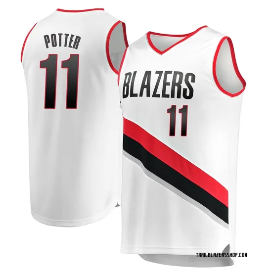 Micah Potter Portland Trail Blazers Youth Fast Break Jersey - Association Edition - White