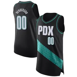 Scoot Henderson Portland Trail Blazers Men's Authentic 2022/23 City Edition Jersey - Black