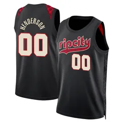 Scoot Henderson Portland Trail Blazers Men's Swingman 2023/24 City Edition Jersey - Black