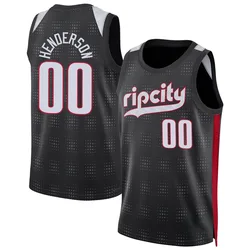 Scoot Henderson Portland Trail Blazers Men's Swingman 2024/25 City Edition Jersey - Black