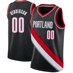Scoot Henderson Portland Trail Blazers Men's Swingman Jersey - Icon Edition - Black