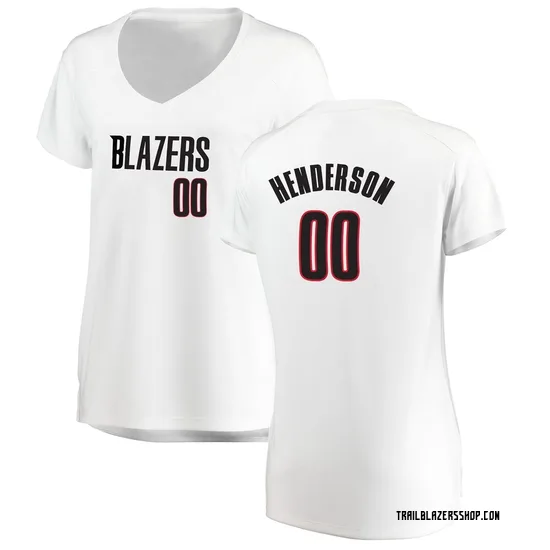 Scoot Henderson Portland Trail Blazers Women's Fast Break Jersey - Association Edition - White
