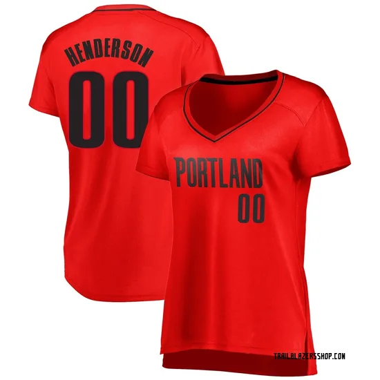 Scoot Henderson Portland Trail Blazers Women's Fast Break Jersey - Statement Edition - Red