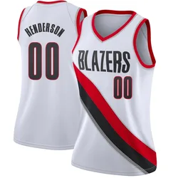 Scoot Henderson Portland Trail Blazers Women's Swingman Jersey - Association Edition - White