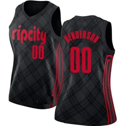 Scoot Henderson Portland Trail Blazers Women's Swingman Jersey - City Edition - Black
