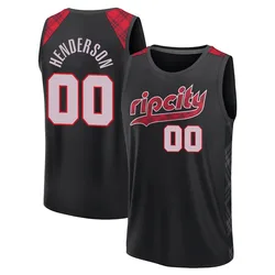 Scoot Henderson Portland Trail Blazers Youth Fast Break 2023/24 City Edition Jersey - Black