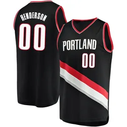Scoot Henderson Portland Trail Blazers Youth Fast Break Jersey - Icon Edition - Black