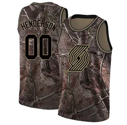 Scoot Henderson Portland Trail Blazers Youth Swingman Realtree Collection Jersey - Camo
