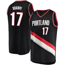 Shaedon Sharpe Portland Trail Blazers Men's Fast Break Jersey - Icon Edition - Black
