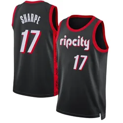 Shaedon Sharpe Portland Trail Blazers Men's Swingman 2021/22 Jersey - City Edition - Black