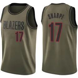 Shaedon Sharpe Portland Trail Blazers Men's Swingman Salute to Service Jersey - Green