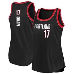 Shaedon Sharpe Portland Trail Blazers Women's Fast Break 2020/21 Tank Jersey - Icon Edition - Black