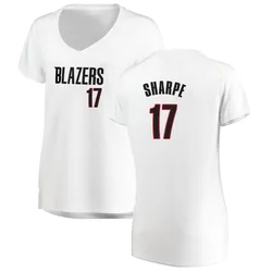 Shaedon Sharpe Portland Trail Blazers Women's Fast Break Jersey - Association Edition - White
