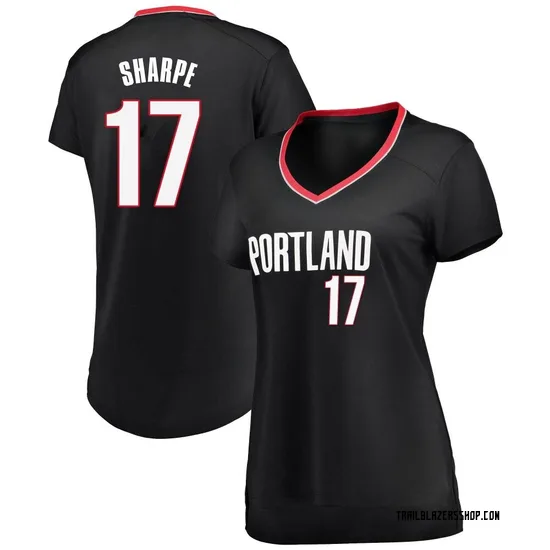 Shaedon Sharpe Portland Trail Blazers Women's Fast Break Jersey - Icon Edition - Black