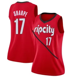 Shaedon Sharpe Portland Trail Blazers Women's Swingman 2018/19 Jersey - Earned Edition - Red