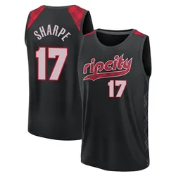 Shaedon Sharpe Portland Trail Blazers Youth Fast Break 2023/24 City Edition Jersey - Black