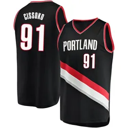 Sidy Cissoko Portland Trail Blazers Men's Fast Break Jersey - Icon Edition - Black