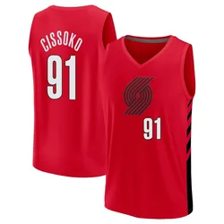 Sidy Cissoko Portland Trail Blazers Men's Fast Break Statement Edition 2022/23 Jersey - Black