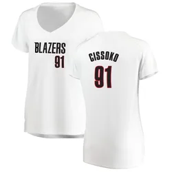 Sidy Cissoko Portland Trail Blazers Women's Fast Break Jersey - Association Edition - White
