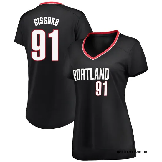 Sidy Cissoko Portland Trail Blazers Women's Fast Break Jersey - Icon Edition - Black