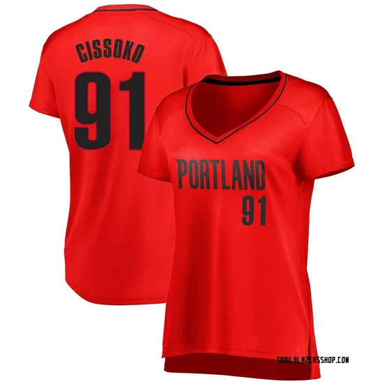 Sidy Cissoko Portland Trail Blazers Women's Fast Break Jersey - Statement Edition - Red
