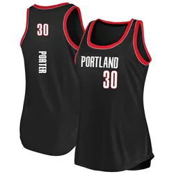 Terry Porter Portland Trail Blazers Women's Fast Break 2020/21 Tank Jersey - Icon Edition - Black
