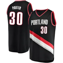 Terry Porter Portland Trail Blazers Youth Fast Break Jersey - Icon Edition - Black