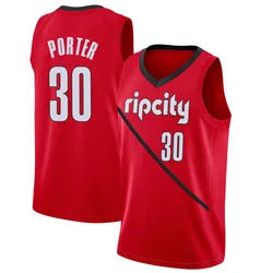 Terry Porter Portland Trail Blazers Youth Swingman 2018/19 Jersey - Earned Edition - Red