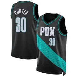 Terry Porter Portland Trail Blazers Youth Swingman 2022/23 City Edition Jersey - Black
