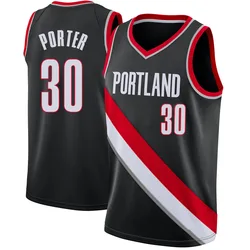 Terry Porter Portland Trail Blazers Youth Swingman Jersey - Icon Edition - Black