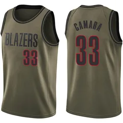 Toumani Camara Portland Trail Blazers Men's Swingman Salute to Service Jersey - Green