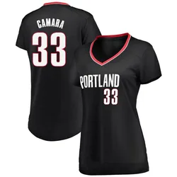 Toumani Camara Portland Trail Blazers Women's Fast Break Jersey - Icon Edition - Black