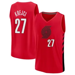 Vit Krejci Portland Trail Blazers Men's Fast Break Statement Edition 2022/23 Jersey - Black